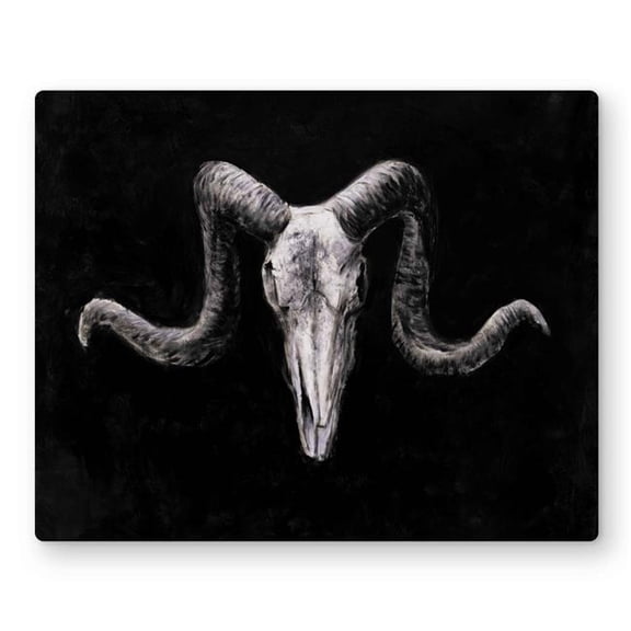Begin Home Decor C1MP1620DWD0TV 16 x 20 in. Skeleton Skulls Grunge Style Wall Art - Animals Living Room Metal Print
