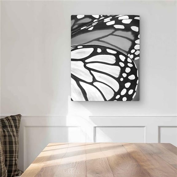 Begin Home Decor C1MP1620JNM341 16 x 20 in. Butterfly Wings Closeup Wall Art - Insect Livingroom Metal Print