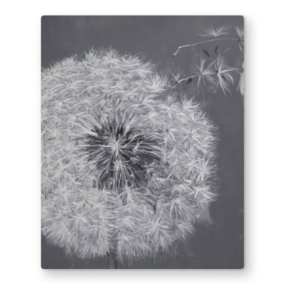 Begin Home Decor C1MP1620VOOY64 16 x 20 in. Blowing Dandelion - Gray Best Sellers Metal Print Wall Art - Decor