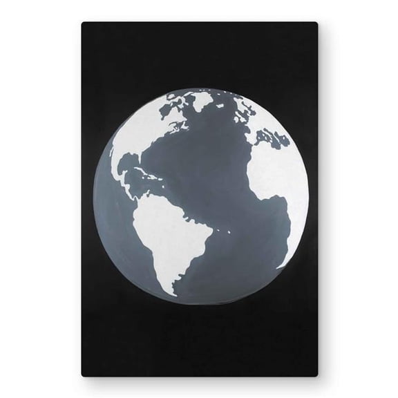 Begin Home Decor C1MP2030C265N8 20 x 30 in. Earth Satellite View Metal Print Wall Art - Decor for Space Lovers