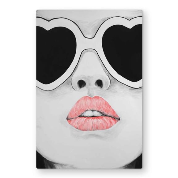 Begin Home Decor C1MP2030IMY185 20 x 30 in. Miss Trend Bedroom Beauty Metal Print Wall Art - Home Decor Accent