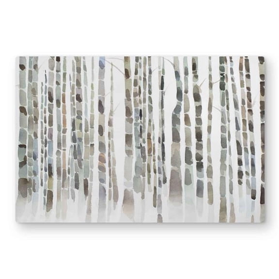 Begin Home Decor C1MP2030V64CO5 20 x 30 in. Birch Trees Forest Wall Art - Minimalist Landscapes Metal Print Decor