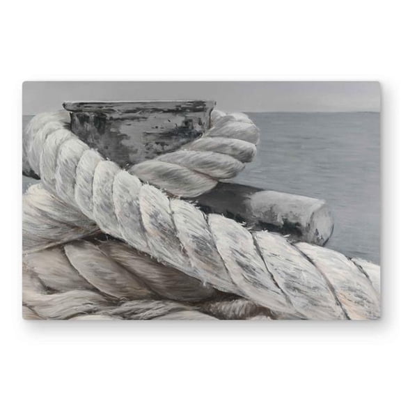Begin Home Decor C1MP2030XSHG6O 20 x 30 in. Twisted Boat Rope Wall Art - Coastal Marine Metal Print