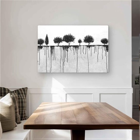 Begin Home Decor C1MP2436FIAG7I 24 x 36 in. Ink Bleeding Trees - Landscapes Metal Print Wall Art for Home Decor