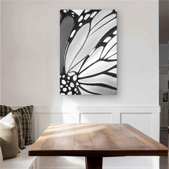 Begin Home Decor C1MP2436PYQ212 24 x 36 in. Monarch Wings Closeup Wall Art - Bedroom Animals Metal Print Decor