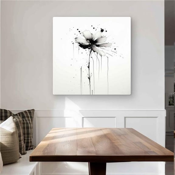 Begin Home Decor C1MP32323NLT0O 32 x 32 in. Exploding Flower - Floral Metal Print Wall Art for Home Decor - Art