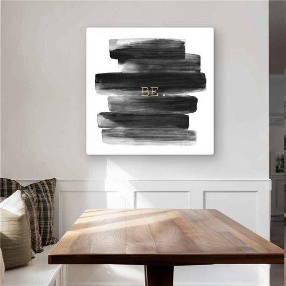 Begin Home Decor C1MP3232CLTQTI 32 x 32 in. Be. Shapes Quotes Motivational Metal Print Wall Art for Home Decor
