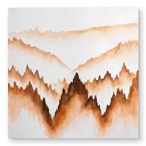 Begin Home Decor C1MP3232OPAIHF 32 x 32 in. Mountain of Large Fir Trees Wall Art - Minimalist Metal Print Decor