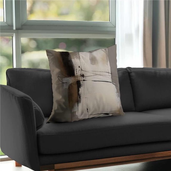 Begin Home Decor C1PC26264ZBWU6 26 x 26 in. Rusty Splashes Abstract ...