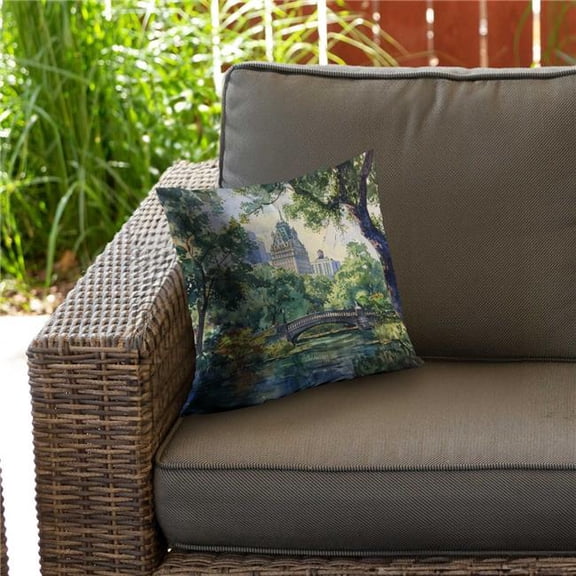 Begin Home Decor C1PO16161CSPUA 16 x 16 in. Castle White Outdoor Throw Pillow - Stylish Accent