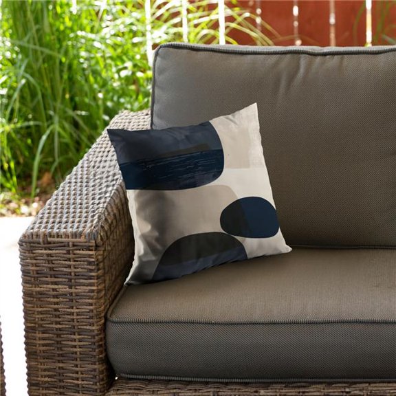 Begin Home Decor C1PO1616HFLEK8 16 x 16 in. Bubbles Pillow - Stylish Home Decor Accent for Any Room