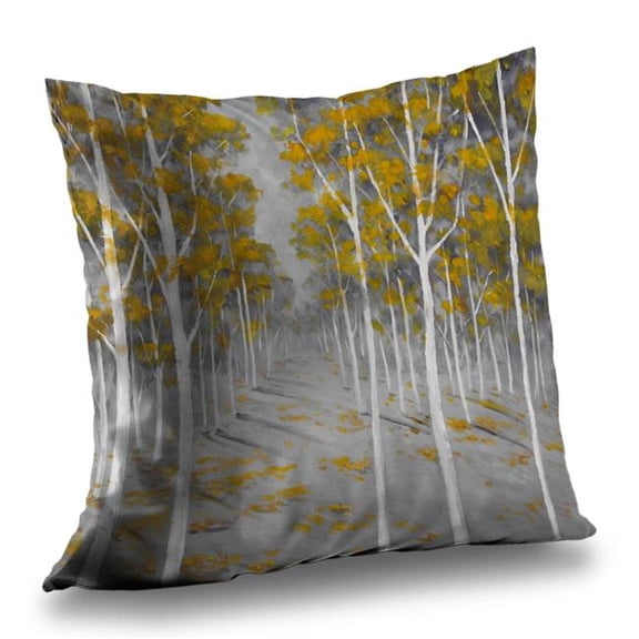 Begin Home Decor C1PT141451814M 14 x 14 in. Birch Forest Office Contemporary Poly Twill Throw Pillow - Home Decor