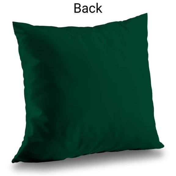 Begin Home Decor C1PT1414IRTWI7 14 x 14 in. Three Big Exotic Plant Leaves Pillow - Poly Twill Home Decor