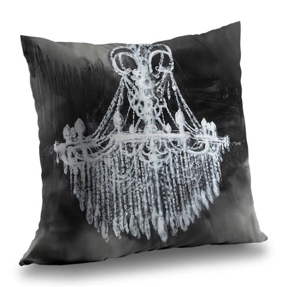 Begin Home Decor C1PT1414NUNF8L 14 x 14 in. Big Glam Chandelier Throw Pillow - Stylish Home Decor Accent