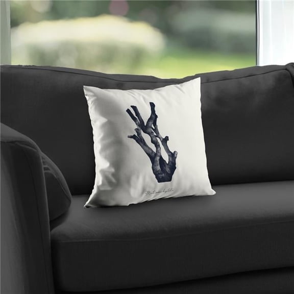 Begin Home Decor C1PT1414PHB5YH 14 x 14 in. Montipora Digitata Coral Beige Poly Twill Throw Pillow Insert