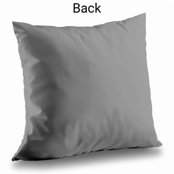 Begin Home Decor C1PT1414RO0R95 14 x 14 in. Gray & Blue Clouds Mountains Black Poly Twill Throw Pillow