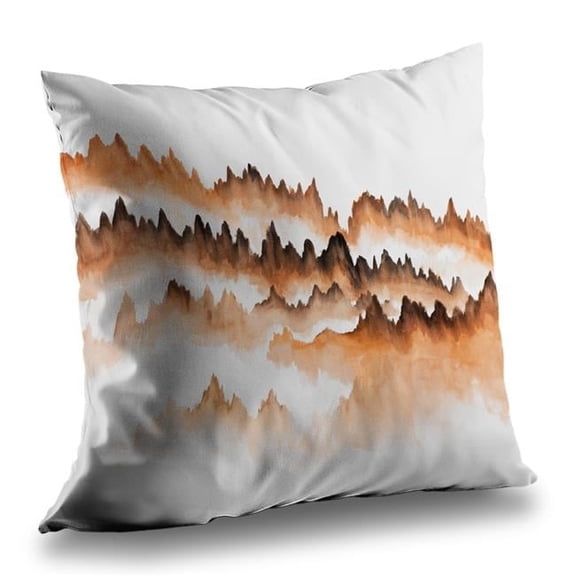 Begin Home Decor C1PT1414UXSEDS 14 x 14 in. Mountain of Fir Trees - Minimalist Poly Twill Throw Pillow
