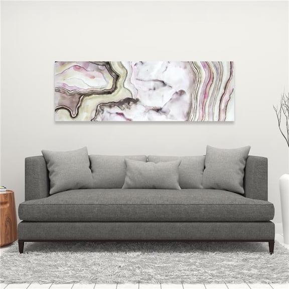 Begin Home Decor C1RC1648WPDJLR 16 x 48 in. Agate - Abstract Beige Canvas for Elegant Home Decor