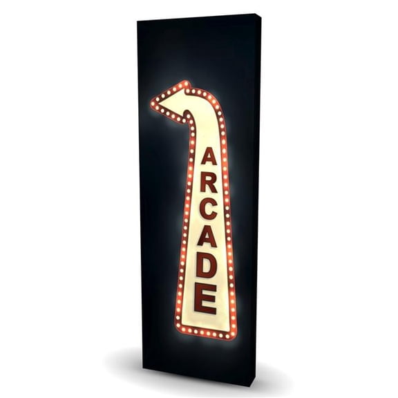 Begin Home Decor C1RC20600ZL5FY 20 x 60 in. Arcade - Man Cave Miscellaneous Canvas for Home Decor