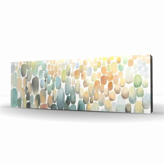 Begin Home Decor C1RC20601WYNZD 20 x 60 in. Cluster of Circles - Modern Canvas Office Decor for Home