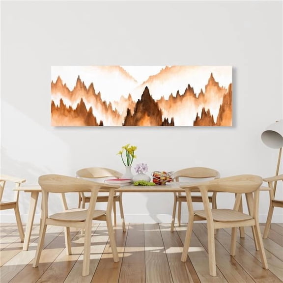 Begin Home Decor C1RC2060LI07O4 20 x 60 in. Mountain of Large Fir Trees - Brown Landscapes Canvas Art