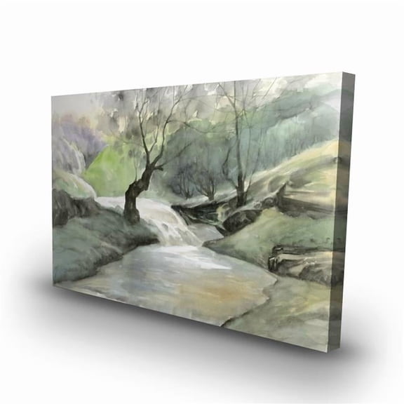 Begin Home Decor C1RC2436HAQHF4 24 x 36 in. Oasis of Relaxation - Landscapes Green Canvas for Home Decor