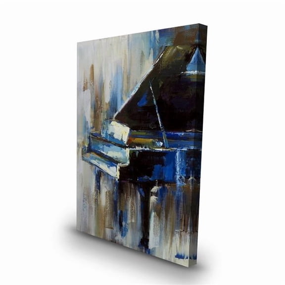 Begin Home Decor C1RC2436JITNF3 24 x 36 in. Abstract Grand Piano Canvas - Musical Instrument Home Decor