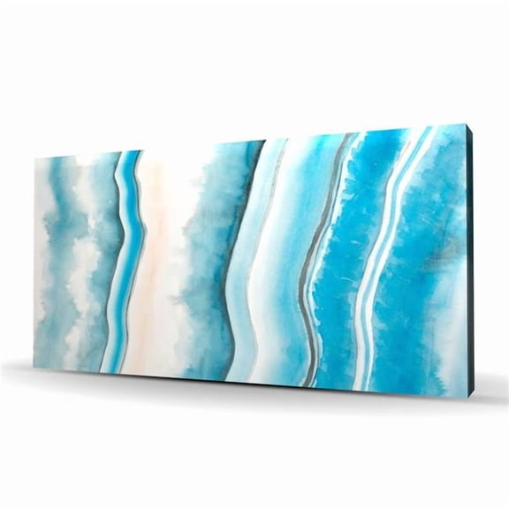Begin Home Decor C1RC2448VKT8M1 24 x 48 in. Textured Geode - Minerals Illustrative Canvas for Home Decor