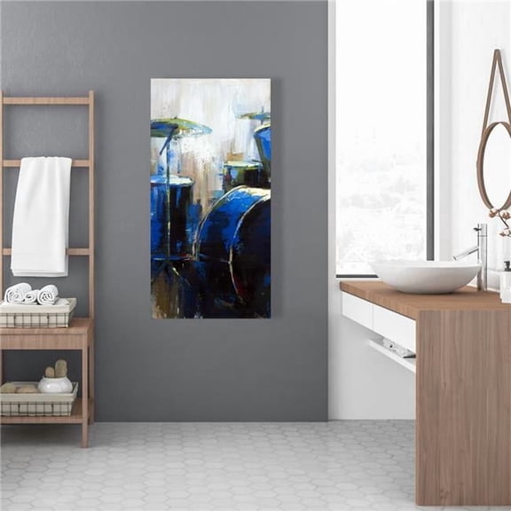 Begin Home Decor C1RC2448ZA1X14 24 x 48 in. Abstract Drums - Bedroom Musical Canvas for Home Decor