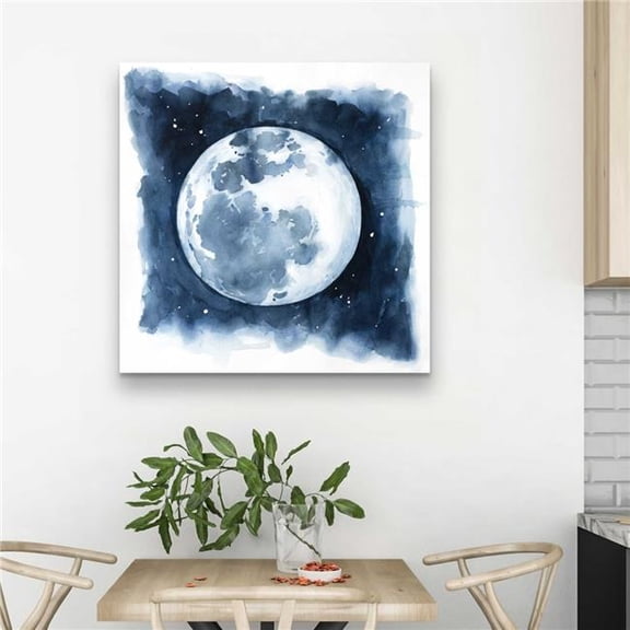 Begin Home Decor C1RC3232OF1XDA 32 x 32 in. Satellite View of the Earth Canvas - Bedroom Galaxy Art