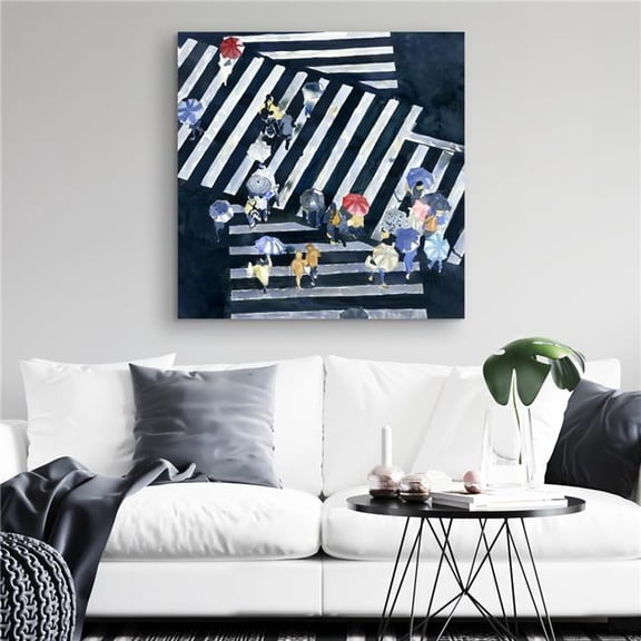 Begin Home Decor C1RC3232S0FCXE 32 x 32 in. Main Street - Industrial Canvas Art for Home Decor