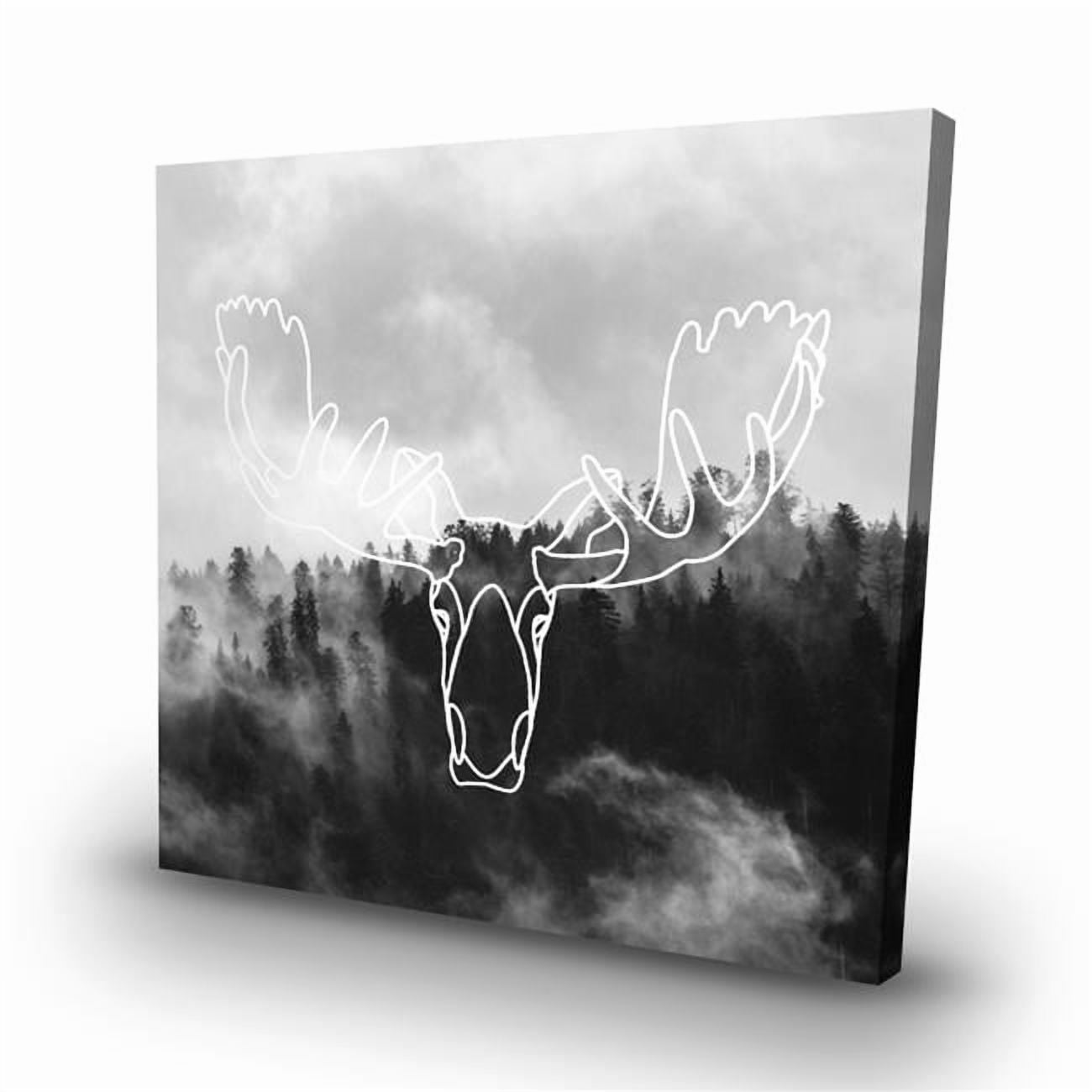 Photo inspiration: Visual Reference: Begin Home Decor C1Rc3232W8I8Ap 32 X 32 In Minimalist Moose