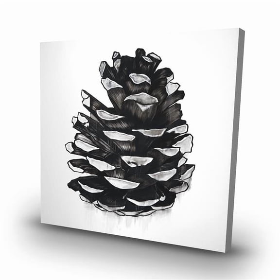 Begin Home Decor C1RC3232WAC0L9 32 x 32 in. Pine Cone - Botanical Holidays Canvas for Home Decor - Art