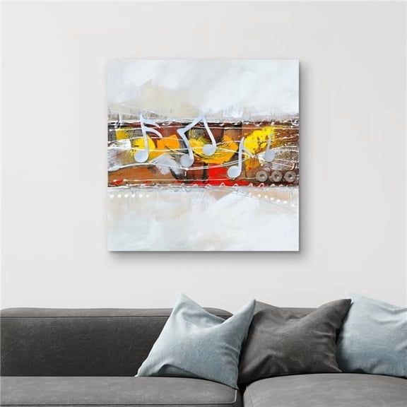Begin Home Decor C1RC3232Z0YZOL 32 x 32 in. Harmony - Contemporary Bedroom Canvas for Home Decor