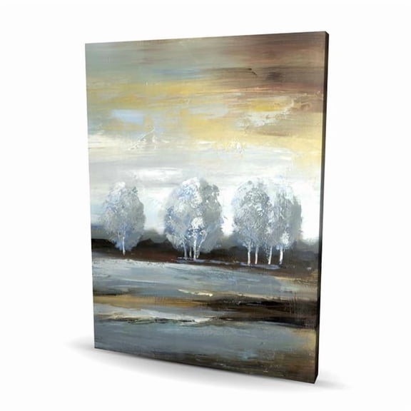 Begin Home Decor C1RC364820X4OB 36 x 48 in. Gray Landscape - Modern Canvas Art for Home Decor - Stylish Wall Art