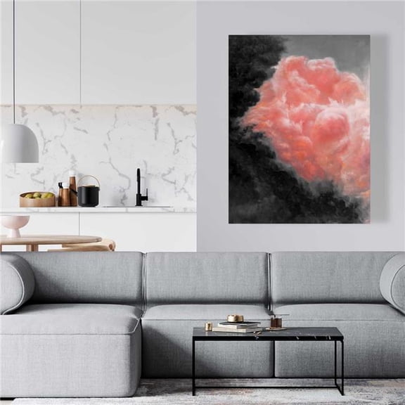 Begin Home Decor C1RC36484X1BA8 36 x 48 in. Dark Clouds - Contemporary Landscapes Canvas for Home Decor