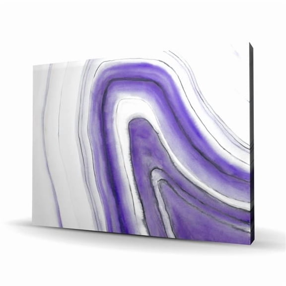 Begin Home Decor C1RC3648CH0QJK 36 x 48 in. Purple Round Geode - Illustrative Minerals Canvas for Home Decor