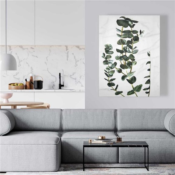 Begin Home Decor C1RC3648ITJ274 36 x 48 in. Eucalyptus Stems - Hygge Bedroom Canvas for Cozy Home Decor