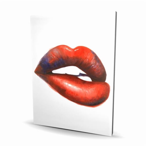 Begin Home Decor C1RC3648KJH99X 36 x 48 in. Beautiful Red Mouth - Romantic Woman Canvas for Home Decor