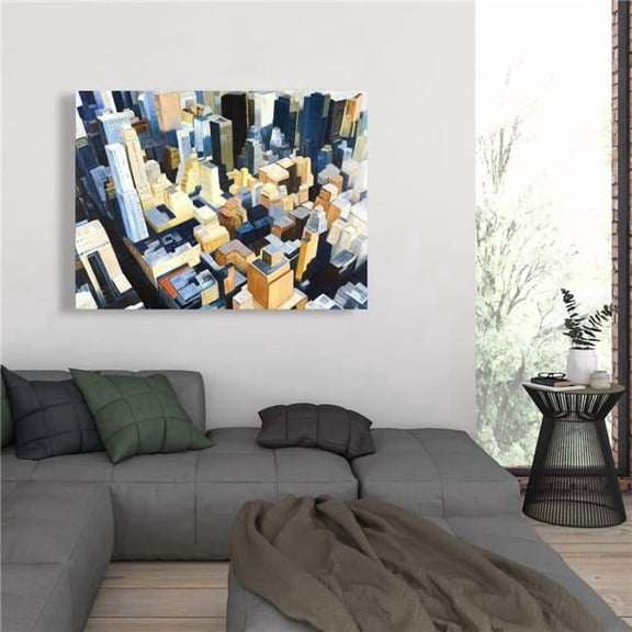 Begin Home Decor C1RC3648L272HS 36 x 48 in. Manhattan View Empire State Building Canvas - Home Decor