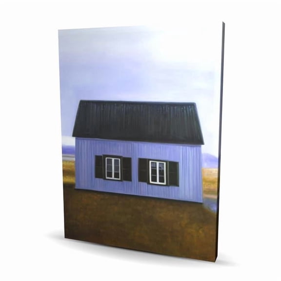 Begin Home Decor C1RC3648M326ME 36 x 48 in. Blue Barn - Blue Office Canvas for Home Decor - Wall Art