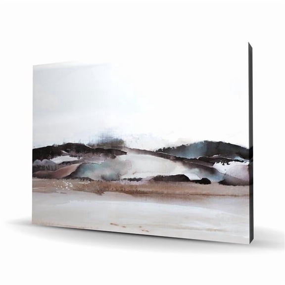 Begin Home Decor C1RC3648M7ZXDT 36 x 48 in. Watercolor Mountains - Brown Canvas Art for Home Decor