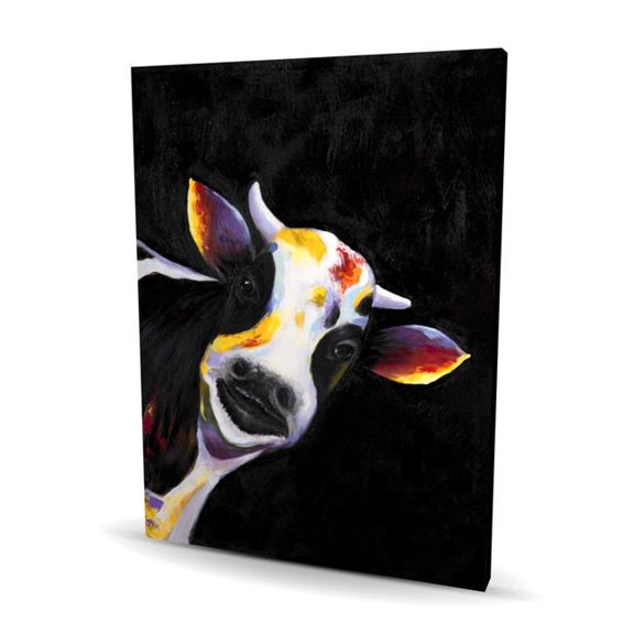 Begin Home Decor C1RC3648PCJJ2N 36 x 48 in. One Funny Cow - Canvas Wall Art for Cow Bedroom Decor