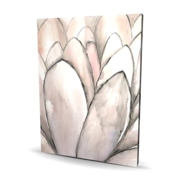 Begin Home Decor C1RC3648VWEUDM 36 x 48 in. Blush Pink Flower Canvas - Floral Home Decor Wall Art