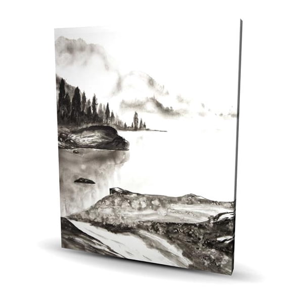 Begin Home Decor C1RC4860D4GSBU 48 x 60 in. Peaceful Landscape Canvas - Living Room Decor for Serenity