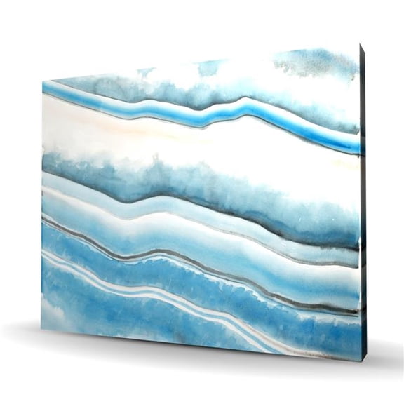 Begin Home Decor C1RC4860SWDJNP 48 x 60 in. Textured Geode Canvas - Minerals Illustrative Home Decor