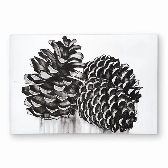 Begin Home Decor C1ROAR23AARQA2 2 x 3 ft. Three Small Pine Cones Rug - Rustic Holidays Home Decor - Rectangle