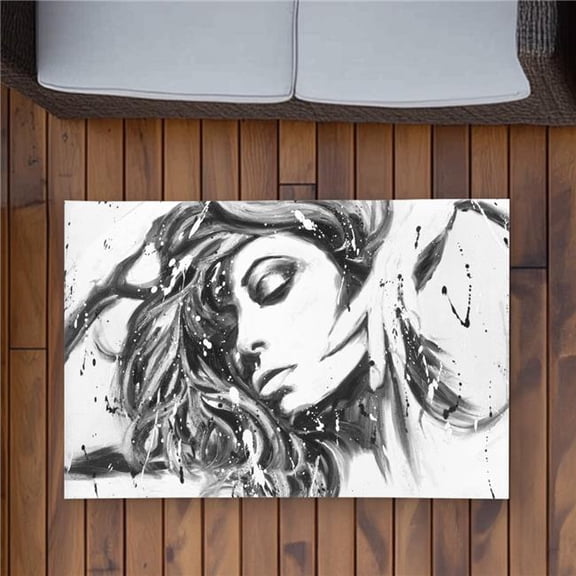 Begin Home Decor C1ROAR23EX4NO3 2 x 3 ft. Dance All Night - Contemporary Outdoor Bedroom Area Rug - Rectangle