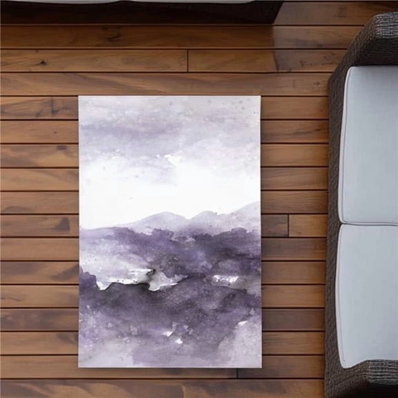 Begin Home Decor C1ROAR23KLQJP5 2 x 3 ft. Purple Cloud - Abstract Outdoor Area Rug for Home Decor - Rectangle