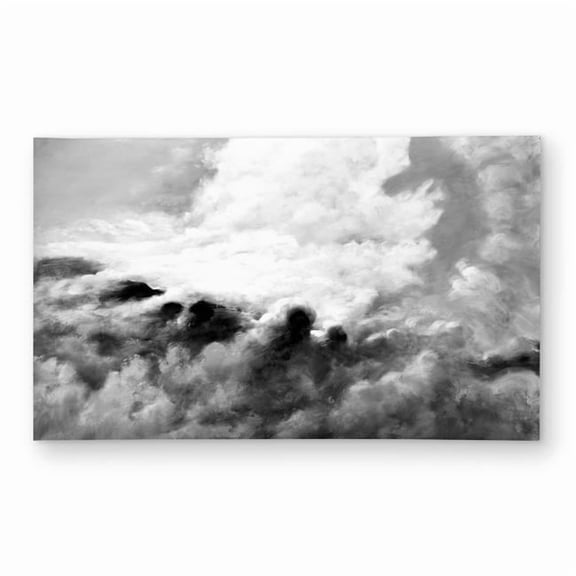Begin Home Decor C1ROAR35GRNHGX 3 x 5 ft. Clouds Landscape Black Outdoor Area Rug - Home Decor Essential - Rectangle